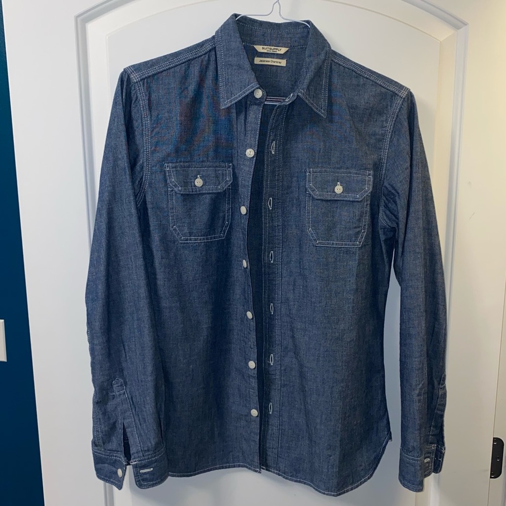 Suitsupply Japanese chambray shirt - small